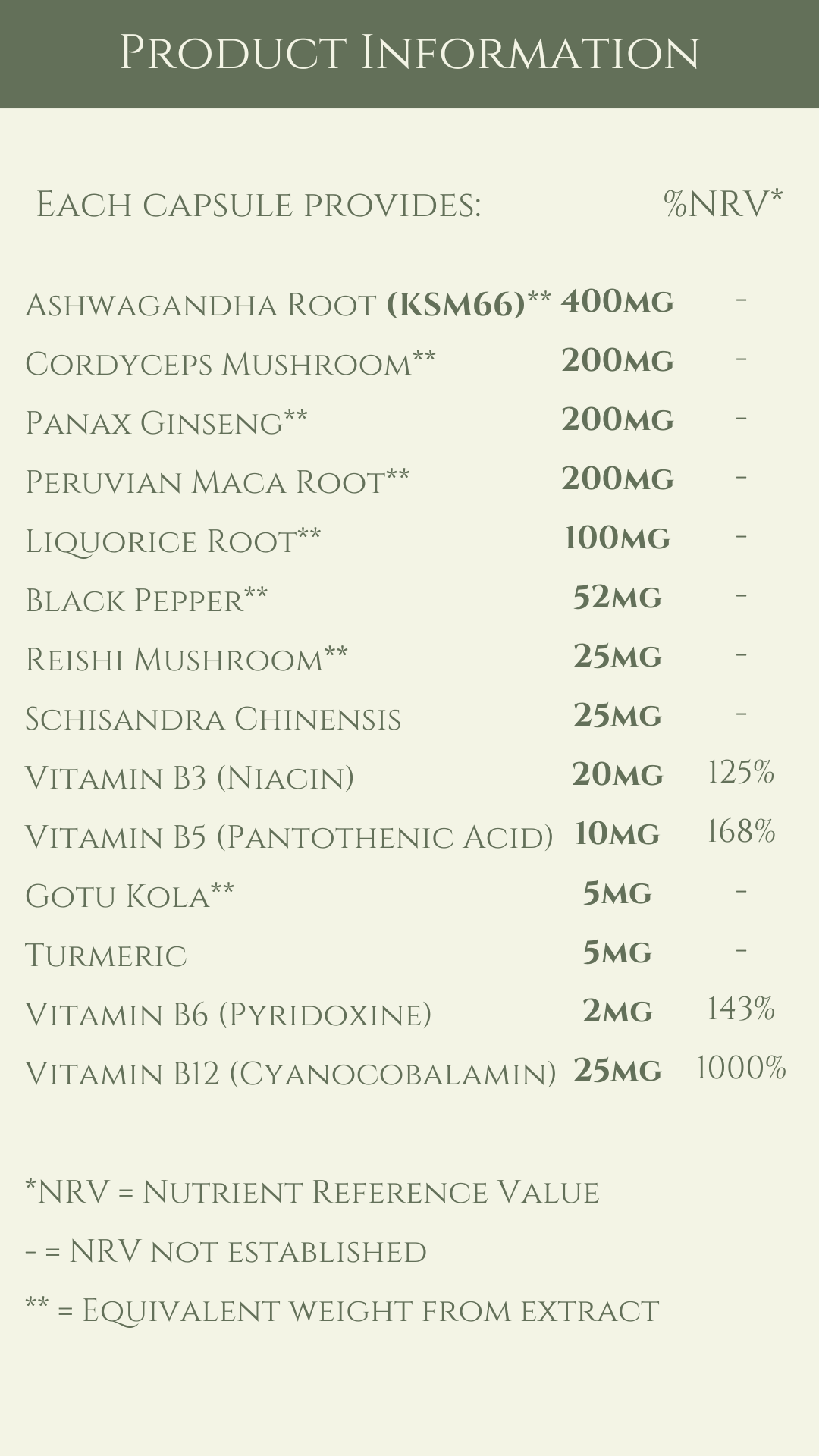 Ashwagandha Energy Complex