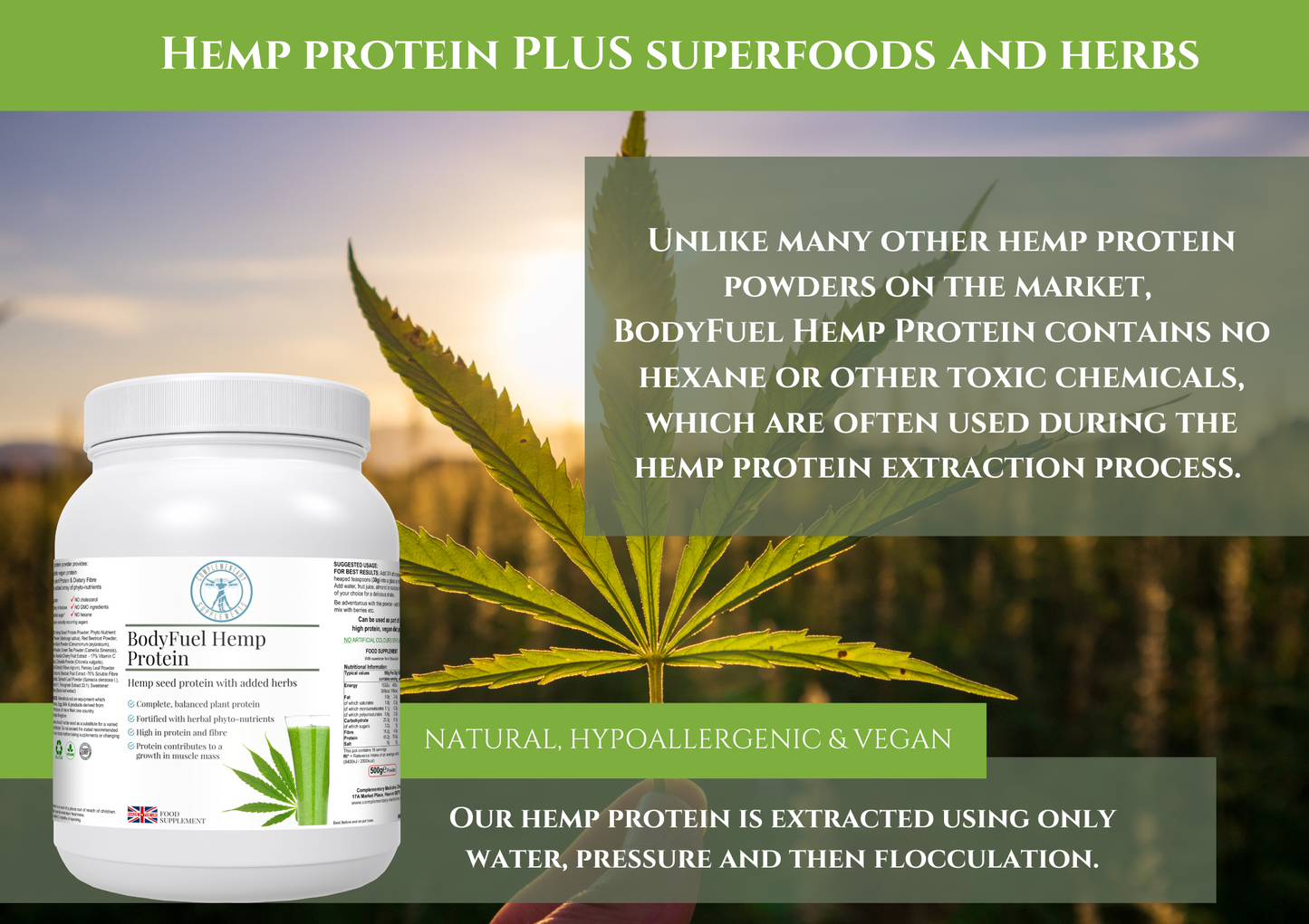 BodyFuel Hemp Protein