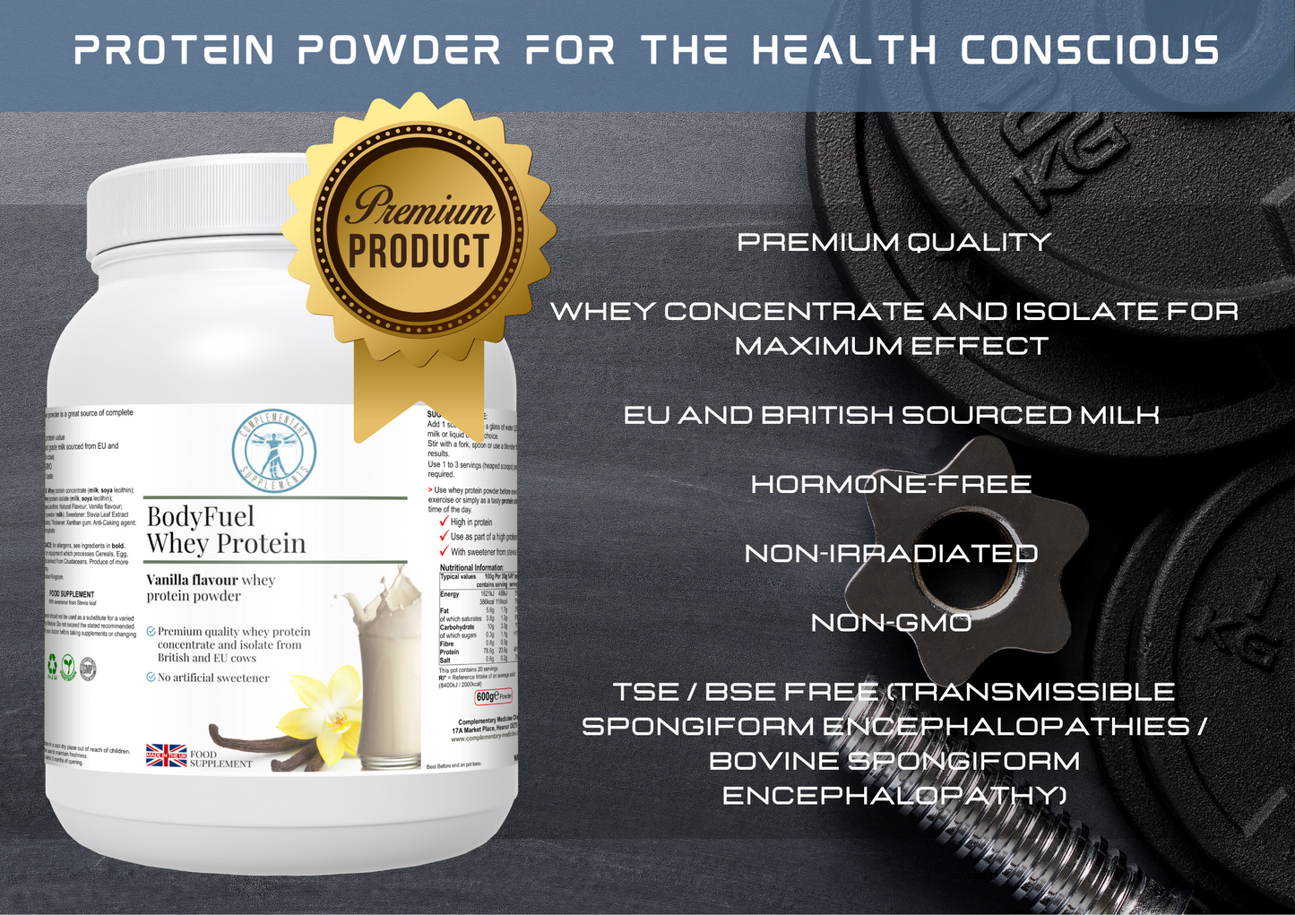 BodyFuel Whey Protein- Vanilla