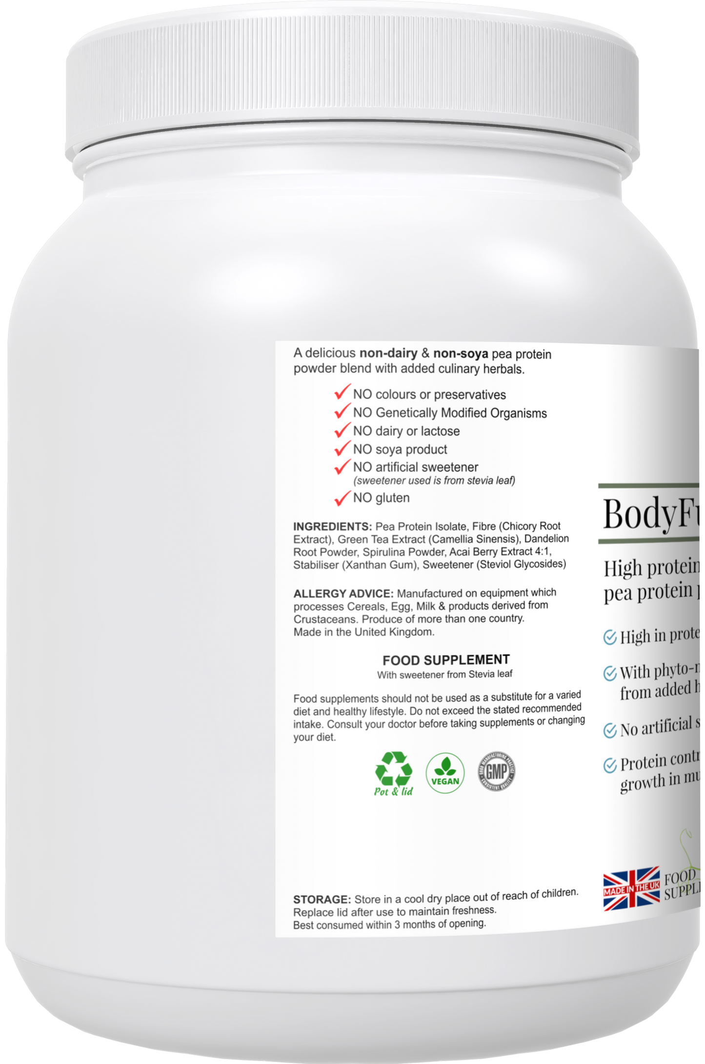BodyFuel Pea Protein