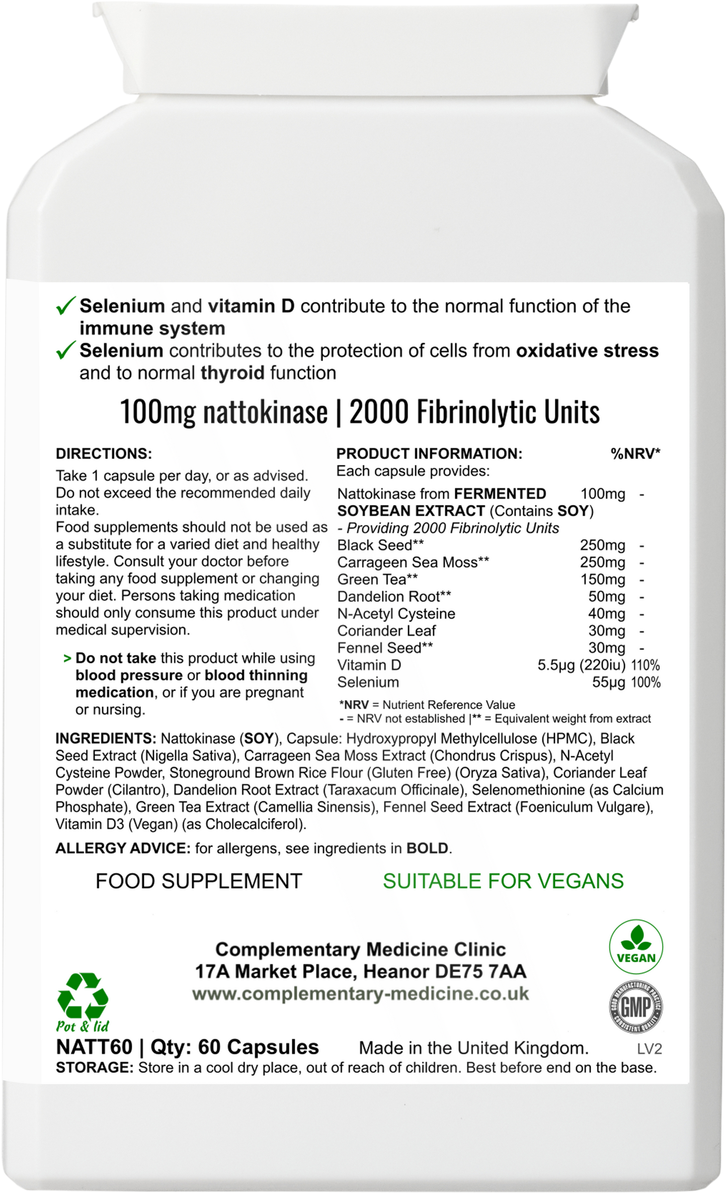 Nattokinase Premium Complex