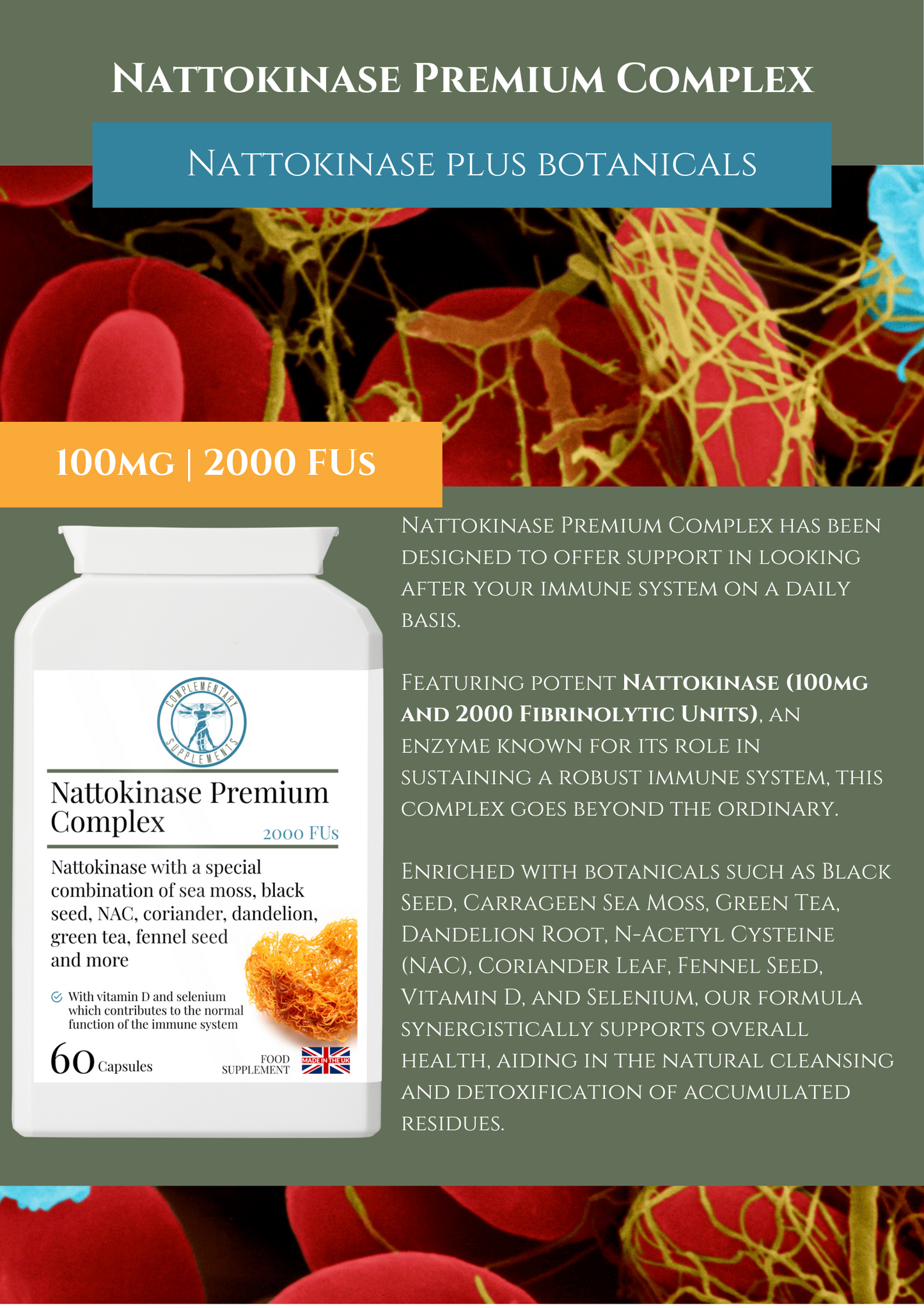 Nattokinase Premium Complex